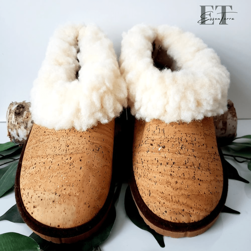 Chaussons en liège fourrés fermés Gabriel EssenTerra