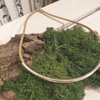 Collier en liège naturel avec jonc - vue de dessus