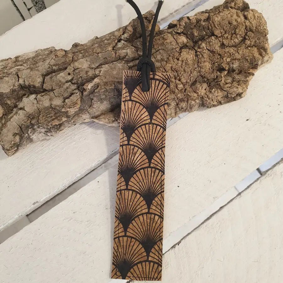 Marque-page écoresponsable en liège coquillage