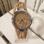 Montre en liège naturel Alma avec cadran fond liège
