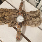 Montre écoresponsable en liège faite main – modèle Floraë