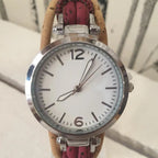 Montre artisanale en liège Ursula avec cadran fond blanc - haguenau