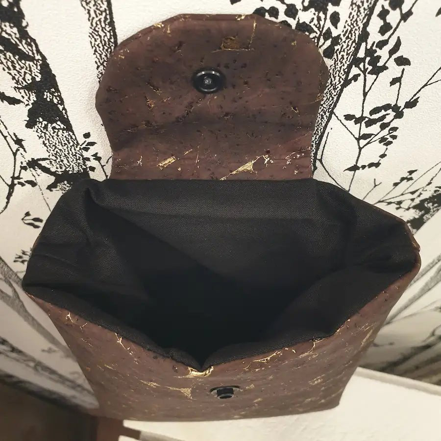 vue intérieure pochette à livre en liège