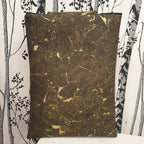 vue arrière pochette à livre verte doré