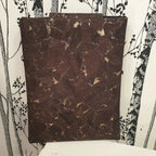 vue arrière pochette en liège marron foncé