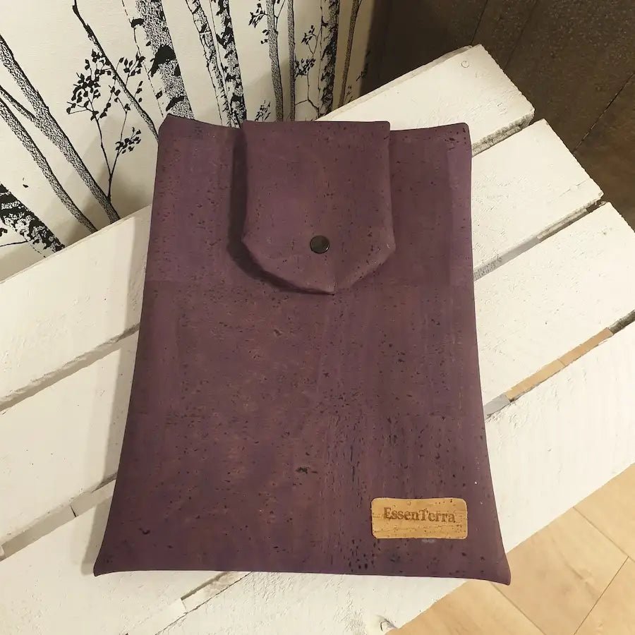 Pochette à livres Violetta en liège naturel