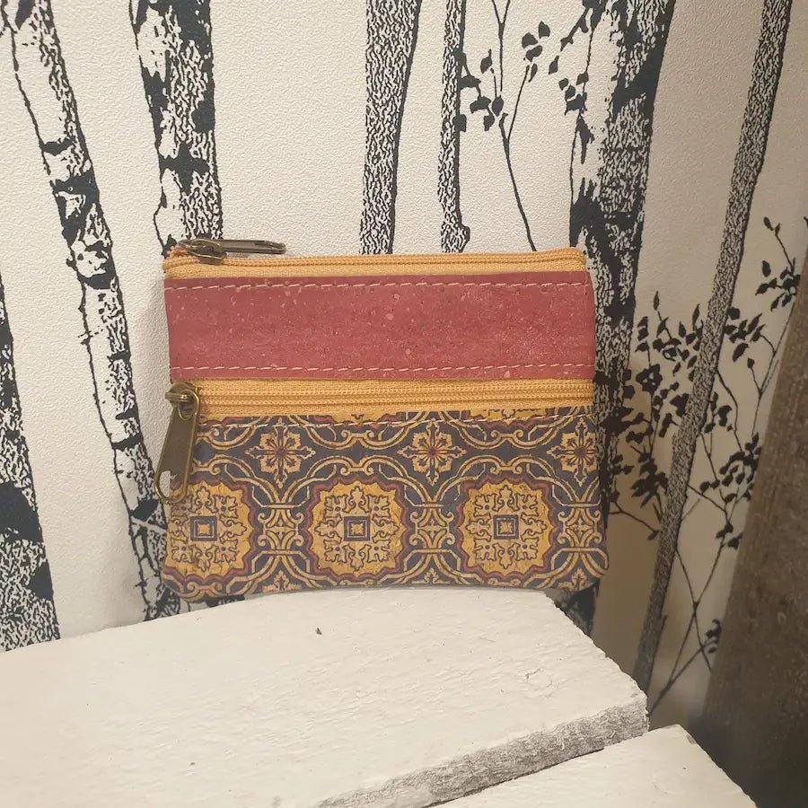 Porte-monnaie en liège Éloïse à double tirette