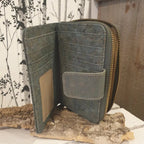 Intérieur du portefeuille Azalée avec rangements cartes et billets