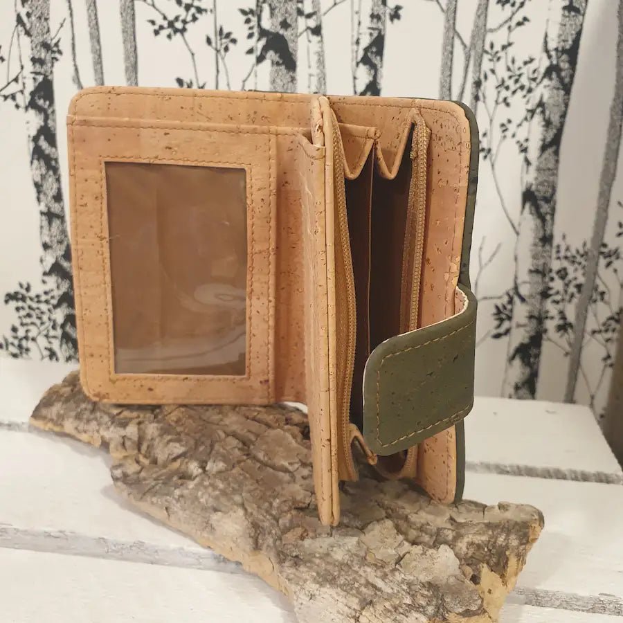 Poche monnaie zippée du portefeuille en liège