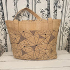 Sac à main en liège naturel avec formes géométrique – vue arrière
