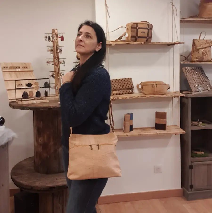 Intérieur du sac Ambre avec compartiment zippé PORTE