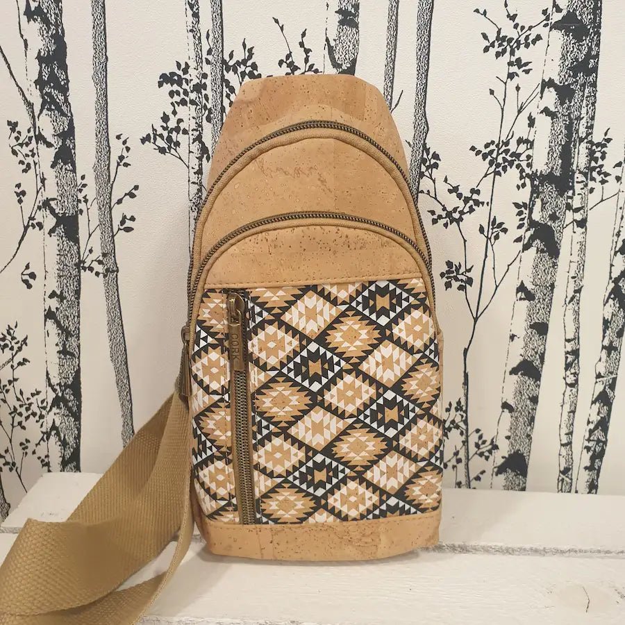 Vue avant sac bandoulière en liège