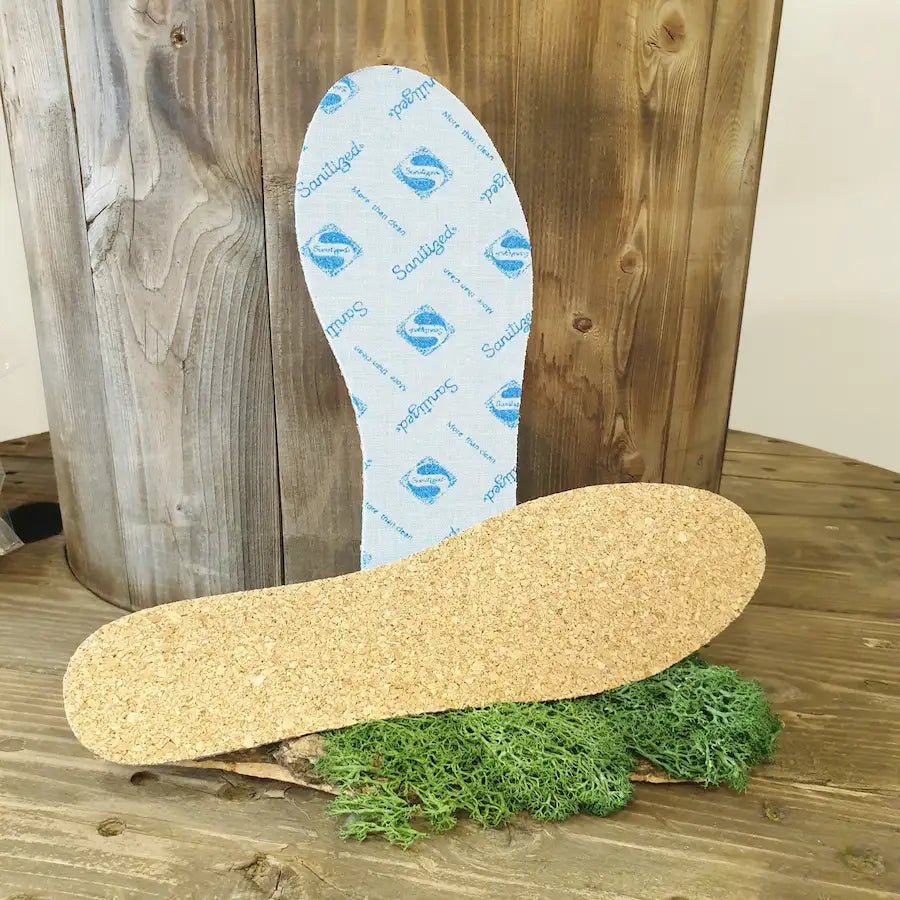 Semelle en liège vegan - vue d'ensemble